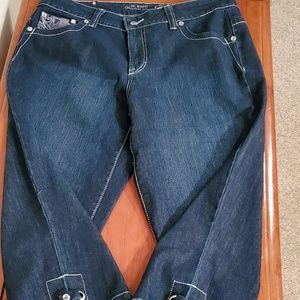 Bling Accent jean capris